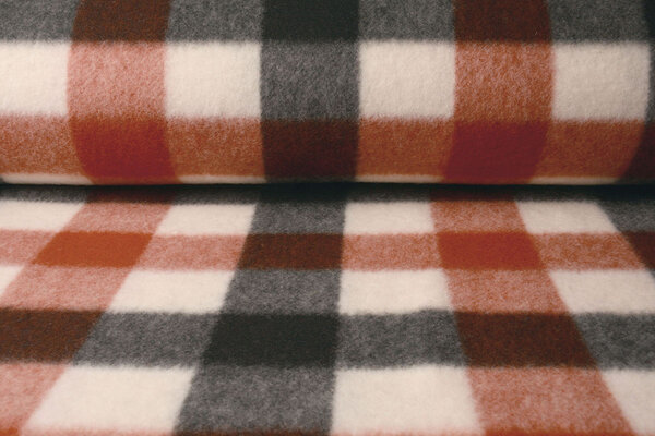 Knitted Woolen Fabric Buffalo Check Multi 2