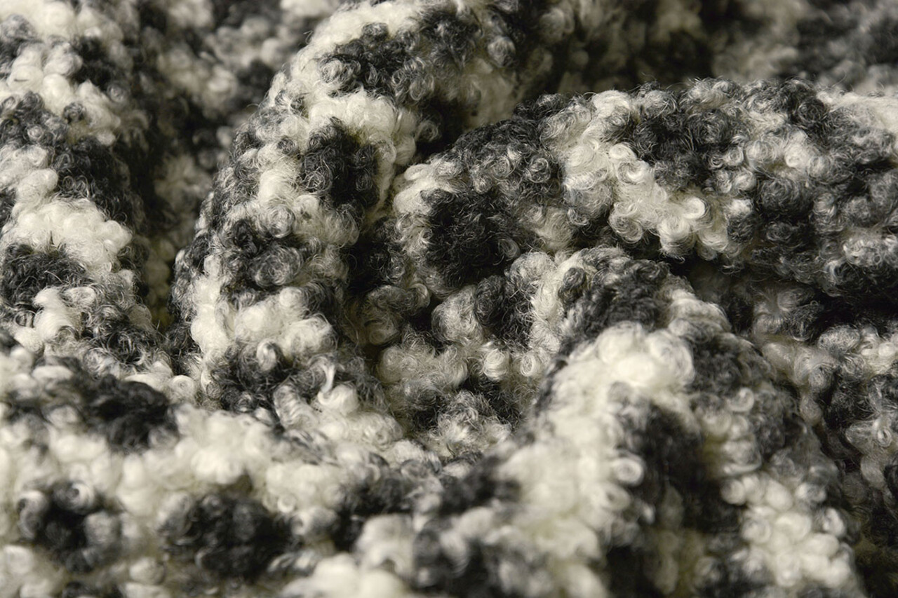 Curly Teddy Bouclé Panter Grijs Curly Teddy Bouclé Panter Grijs