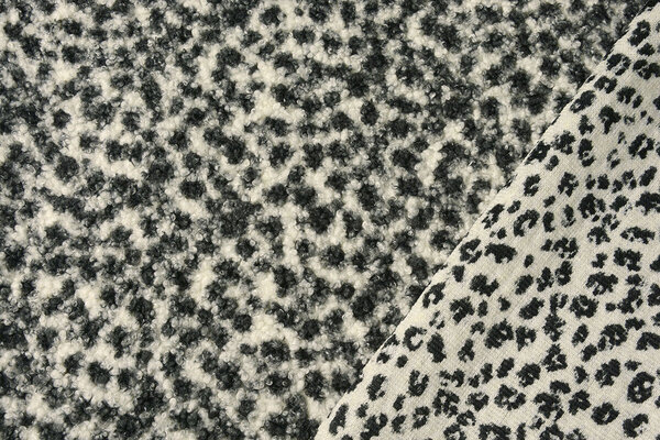 Curly Teddy Bouclé Panter Grijs Curly Teddy Bouclé Panter Grijs