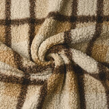 Curly Teddy Bouclé Manola Cuadros Moca Marrón Curly Teddy Bouclé Manola Cuadros Moca Marrón