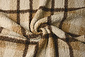 Curly Teddy Bouclé Manola Check Mocha Brown Curly Teddy Bouclé Manola Check Mocha Brown