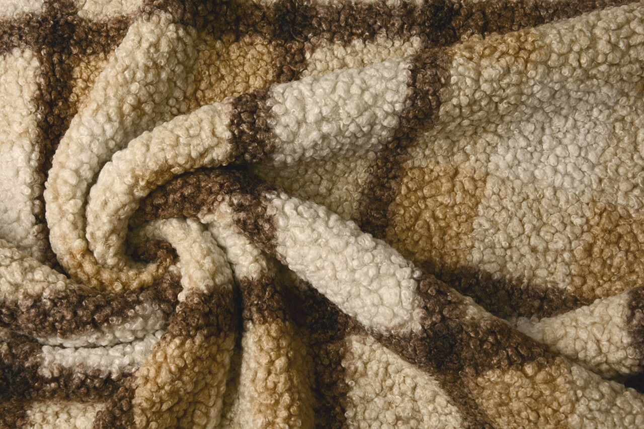 Curly Teddy Bouclé Manola Ruit Mokka Bruin Curly Teddy Bouclé Manola Ruit Mokka Bruin