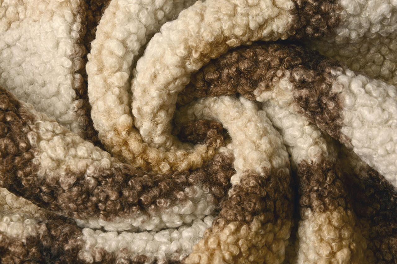 Curly Teddy Bouclé Manola Cuadros Moca Marrón