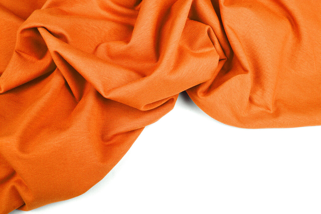 Oeko-Tex®  Jersey Stoff Baumwolle Orange