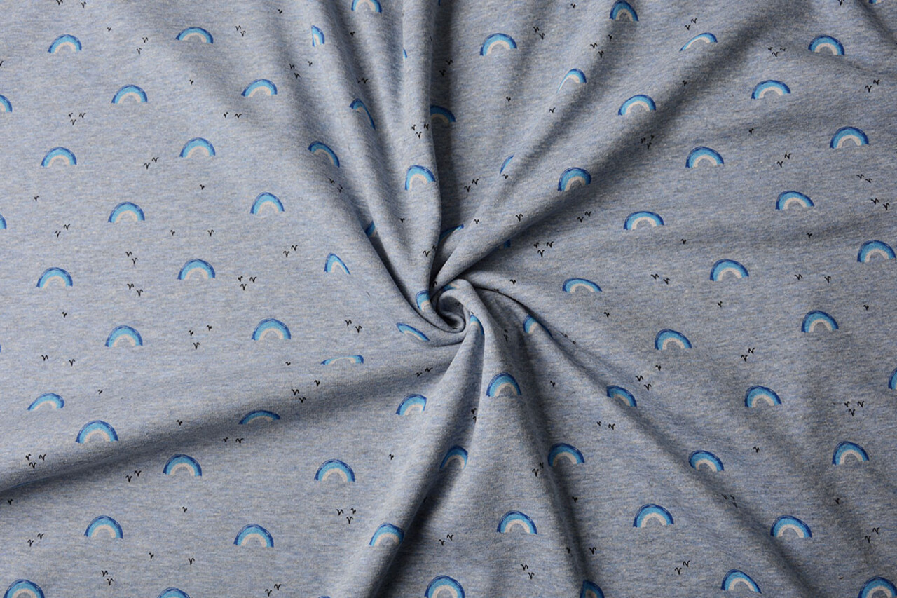 Jogging Alpenfleece Regenboog Jeans Melange