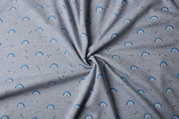 Felpa Alpenfleece Arcobaleno Denim Mélange Felpa Alpenfleece Arcobaleno Denim Mélange