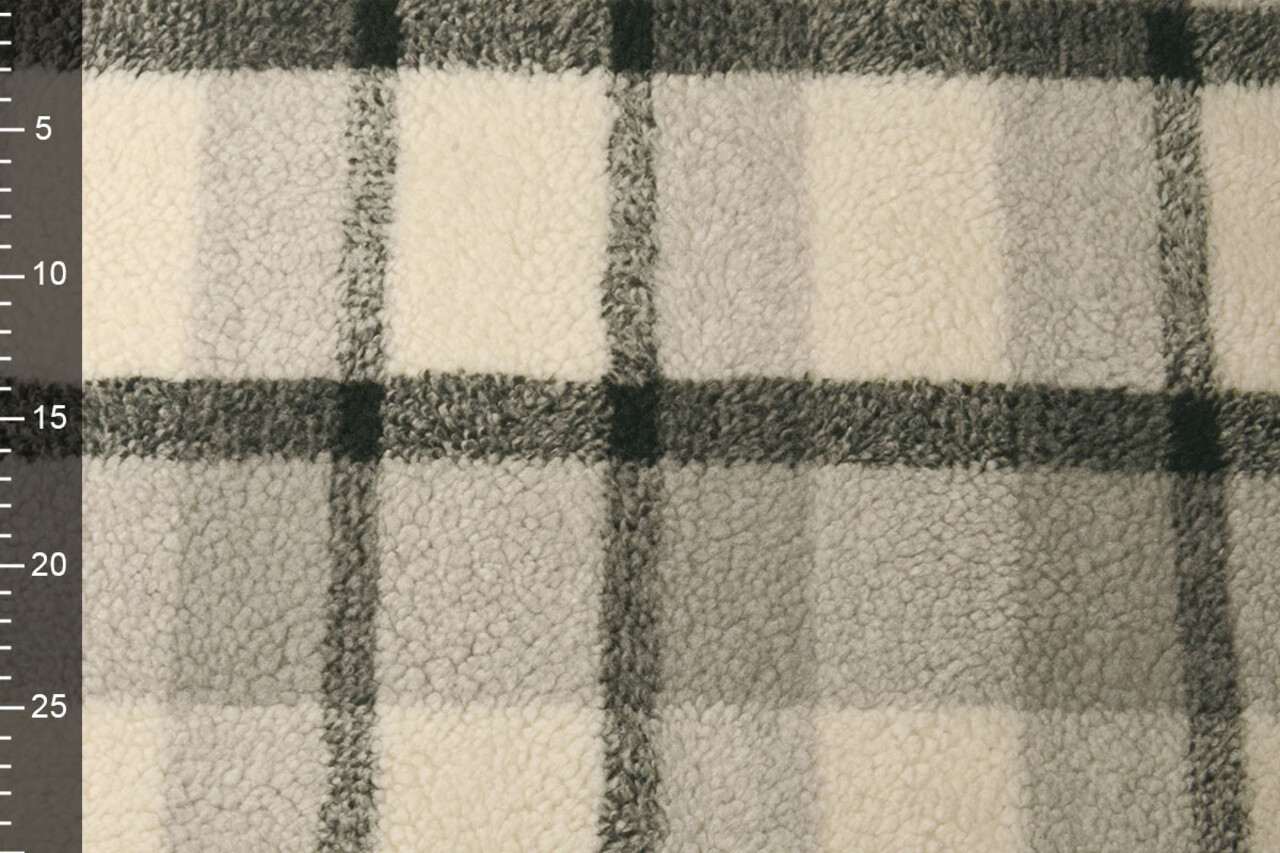 Sherpa Teddy Check Grey