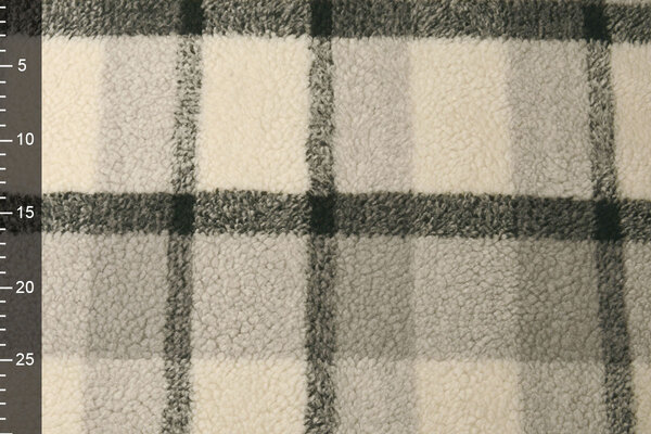 Sherpa Teddy Check Grey