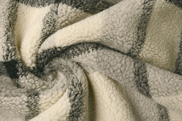 Sherpa Teddy Check Grey