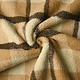 Sherpa Teddy Check Mocha Brown