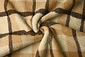 Sherpa Teddy Check Mocha Brown Sherpa Teddy Check Mocha Brown