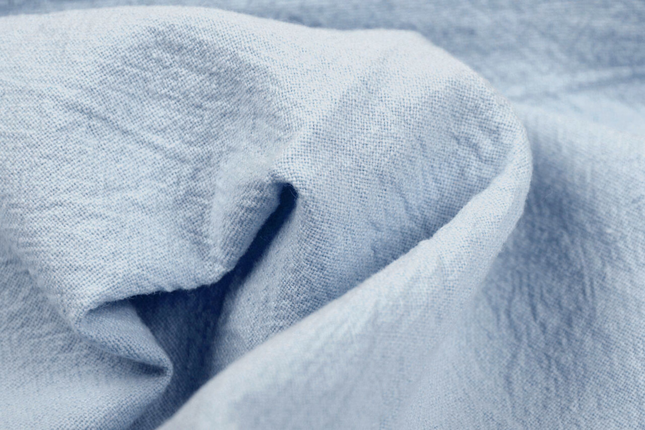 Oeko-Tex®  100% Washed Cotton Baby Blue Oeko-Tex®  100% Washed Cotton Baby Blue