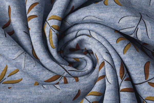 Jogging Alpenfleece Leaves Jeans Melange