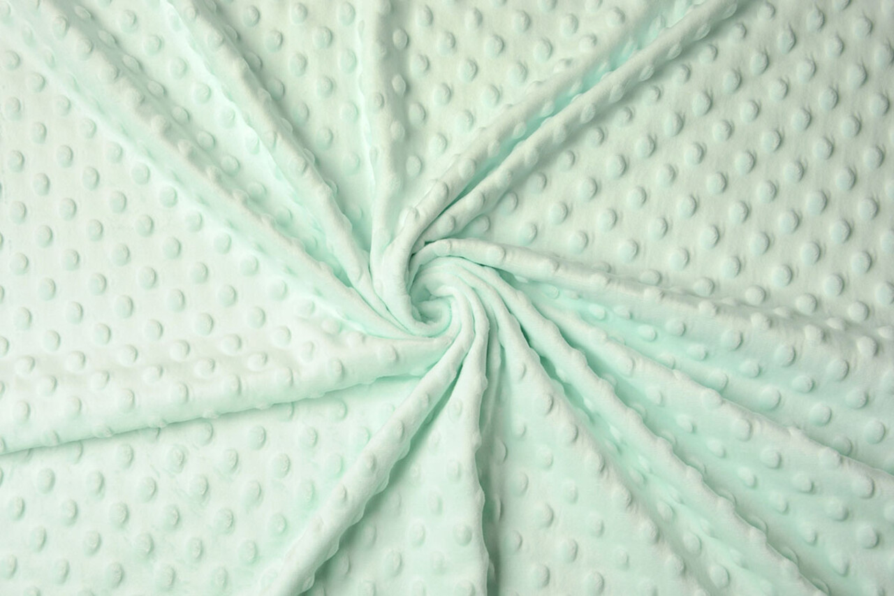 Minky Fleece Licht Mint Groen Minky Fleece Licht Mint Groen