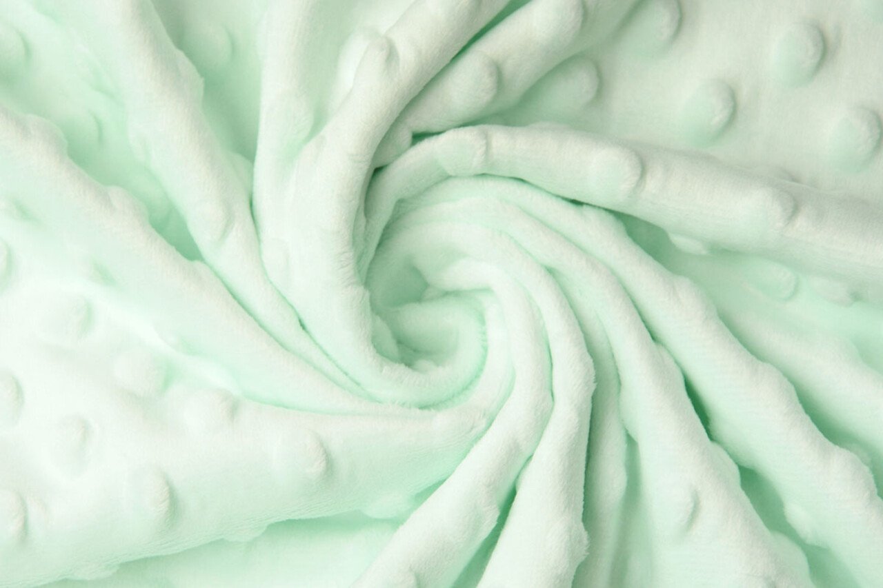 Minky Fleece Light Mint Green Minky Fleece Light Mint Green
