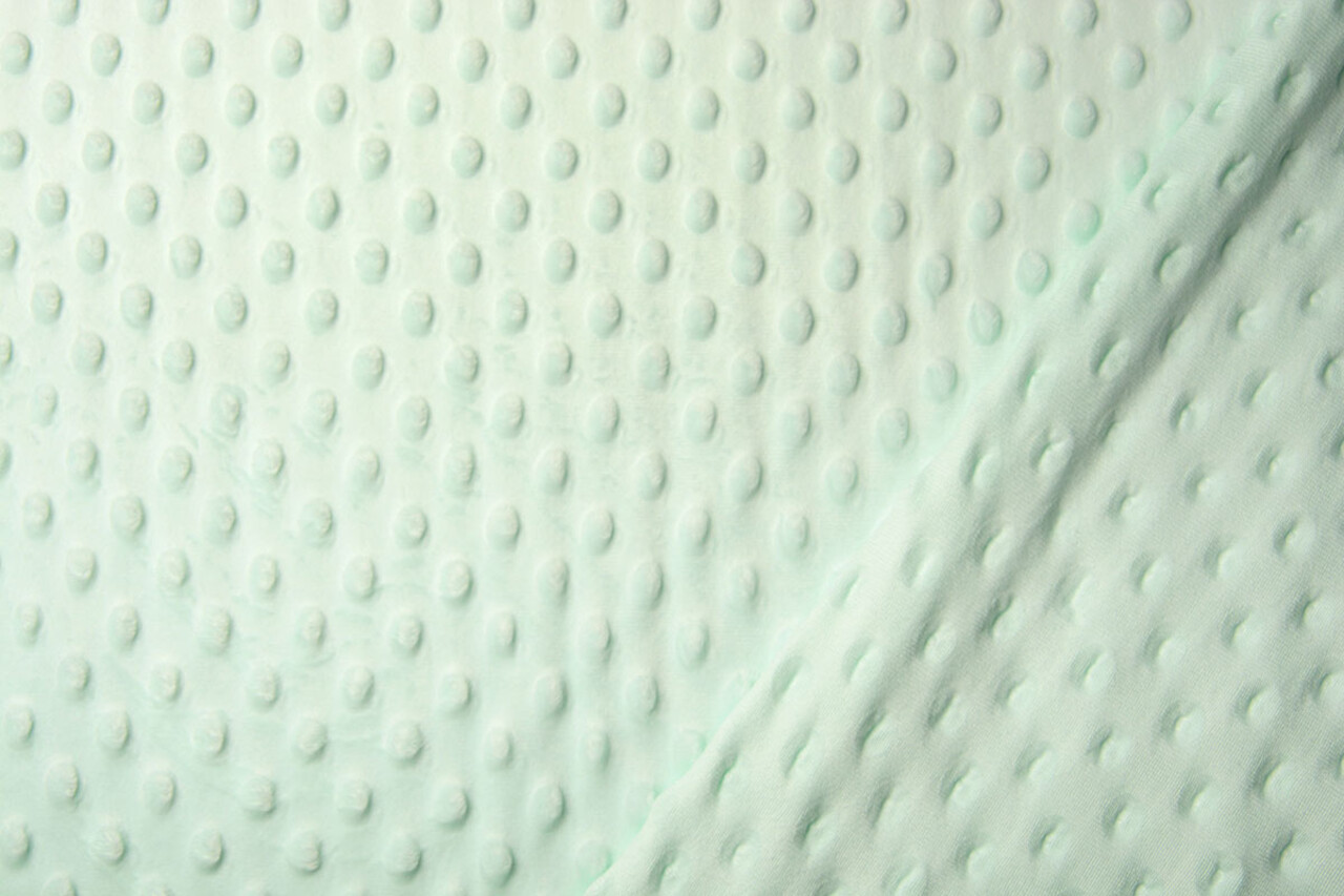 Minky Fleece Licht Mint Groen Minky Fleece Licht Mint Groen