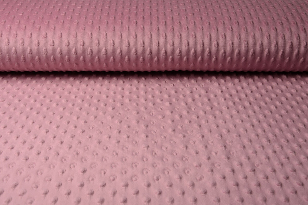 Minky Fleece Donker Oud Roze