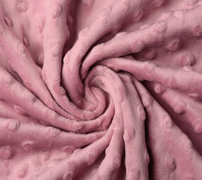 Minky Fleece Donker Oud Roze Minky Fleece Donker Oud Roze