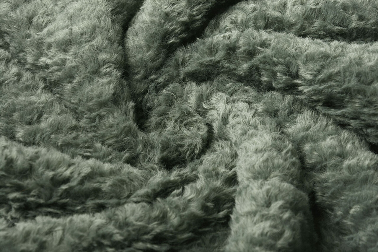 Harige Bont Esperanto Donker Oud Groen