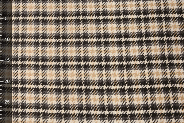 Woven Woolen Fabric Check Grey