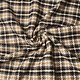 Woven Woolen Fabric Check Grey