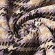 Woven Woolen Fabric Check Lilac