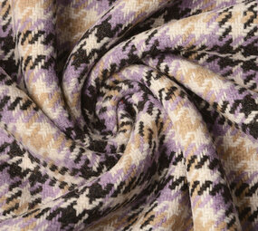 Geweven Wollen Stof Ruit Lila Geweven Wollen Stof Ruit Lila