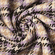 Woven Woolen Fabric Check Lilac