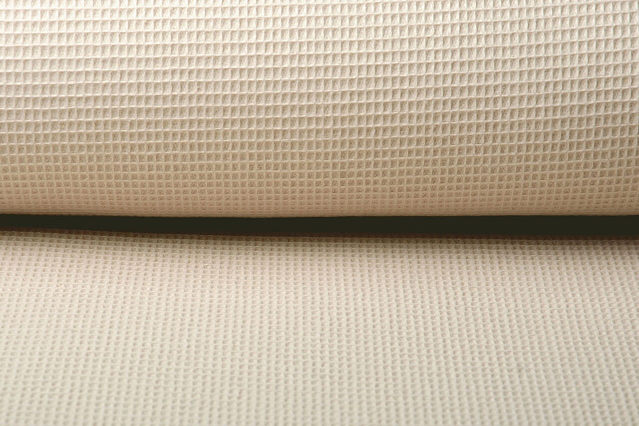 Oeko-Tex®  Mini Waffelpiqué Baumwolle Hellbeige Oeko-Tex®  Mini Waffelpiqué Baumwolle Hellbeige