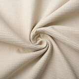 Oeko-Tex®  Mini Waffelpiqué Baumwolle Hellbeige Oeko-Tex®  Mini Waffelpiqué Baumwolle Hellbeige