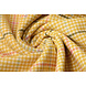 Tejido de Lana Tela Fina Cuadros Ocre Amarillo Tejido de Lana Tela Fina Cuadros Ocre Amarillo