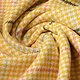 Woven Woolen Fabric Fine Check Ocher Yellow
