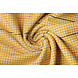 Tejido de Lana Tela Fina Cuadros Ocre Amarillo Tejido de Lana Tela Fina Cuadros Ocre Amarillo