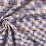 Woven Woolen Fabric Fine Check Lilac Woven Woolen Fabric Fine Check Lilac