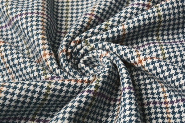 Woven Woolen Fabric Fine Check Jeans