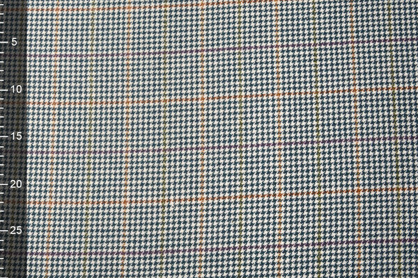 Geweven Wollen Stof Fijne Ruit Jeans Geweven Wollen Stof Fijne Ruit Jeans