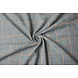 Tessuto Tessuto di Lana Fine Quadri Denim Tessuto Tessuto di Lana Fine Quadri Denim