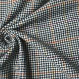 Gewebte Wollstoff  Feiner Karo Jeans