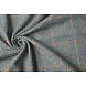 Tessuto Tessuto di Lana Fine Quadri Denim Tessuto Tessuto di Lana Fine Quadri Denim
