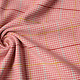 Woven Woolen Fabric Fine Check Pink