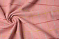 Tissé Laine Tissu Fin Carreaux Rose