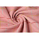 Tessuto Tessuto di Lana Fine Quadri Rosa Tessuto Tessuto di Lana Fine Quadri Rosa