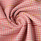 Woven Woolen Fabric Fine Check Pink