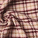 Woven Woolen Fabric Check Pink