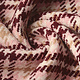Woven Woolen Fabric Check Pink