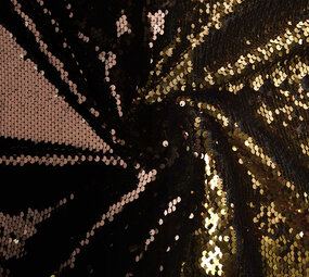 Reversible Sequin Fabric  Brown - Gold