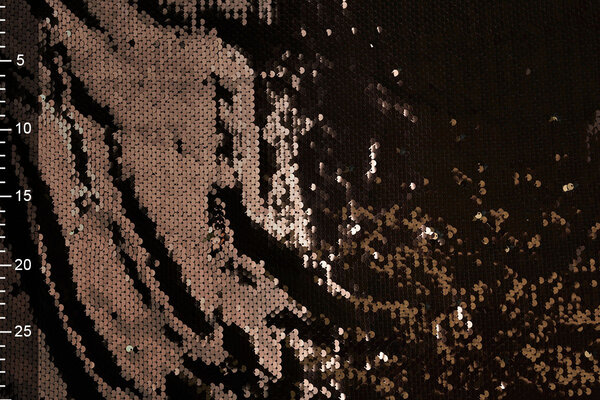 Reversible Sequin Fabric  Brown - Gold Reversible Sequin Fabric  Brown - Gold