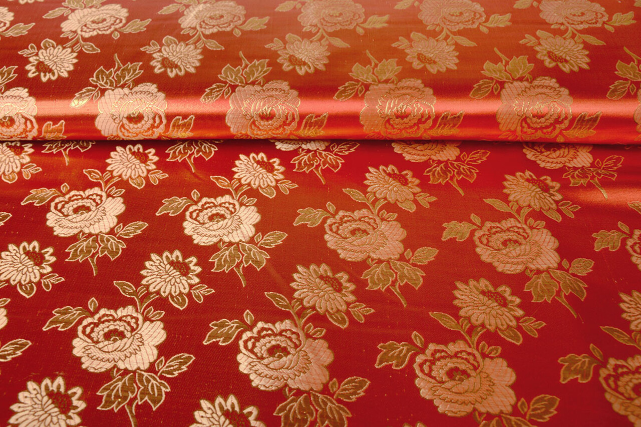 Brokaat Roos Dide Rood Brokaat Roos Dide Rood