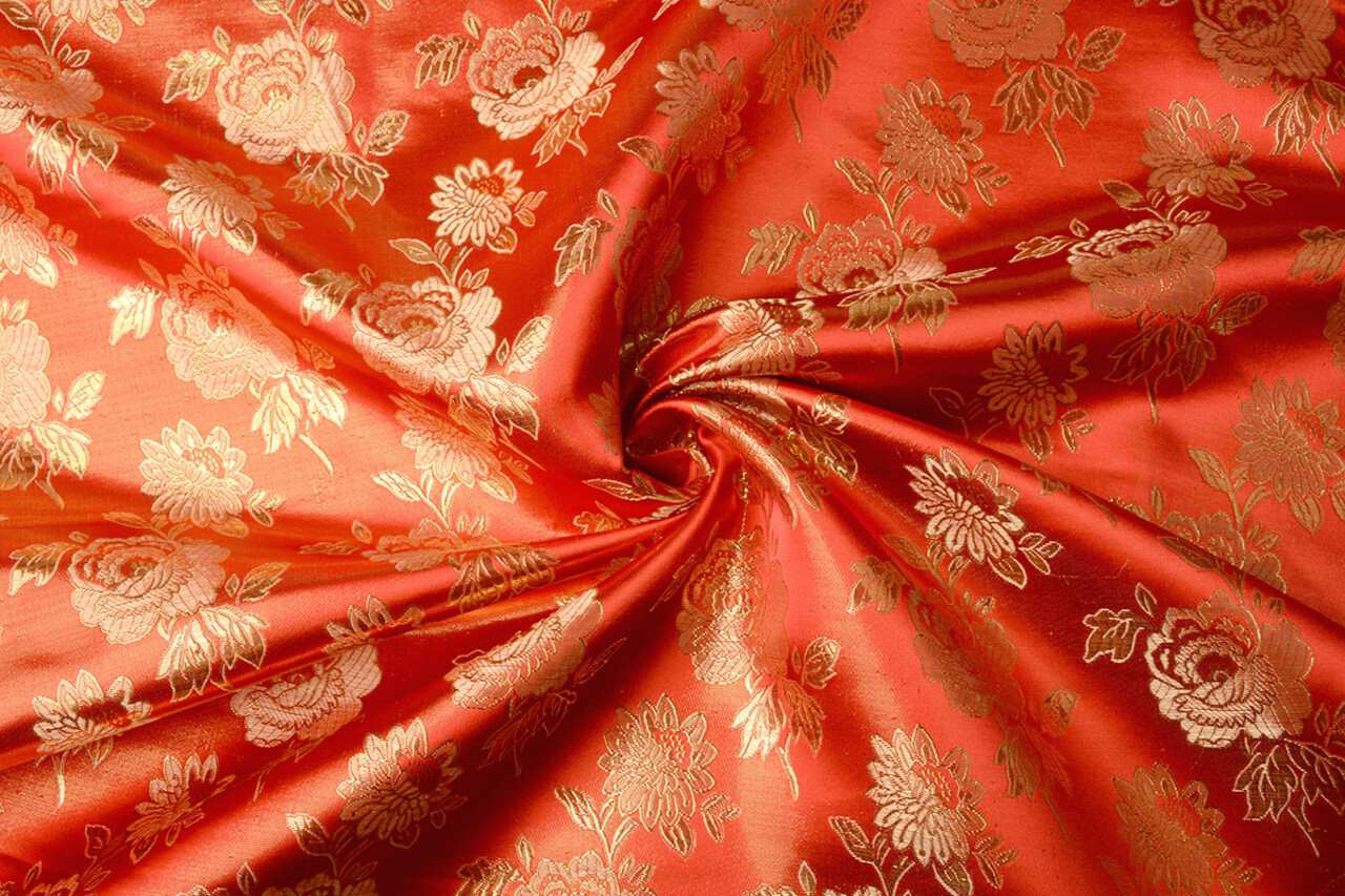 Brokaat Roos Dide Rood Brokaat Roos Dide Rood