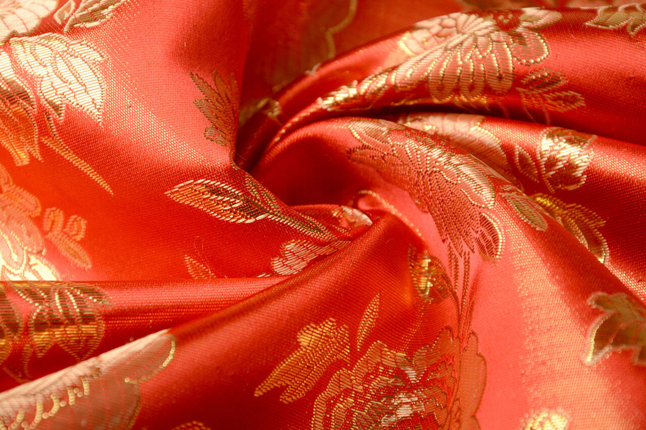 Brokaat Roos Dide Rood Brokaat Roos Dide Rood